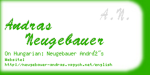 andras neugebauer business card